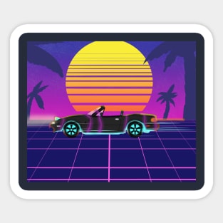 Vaporewave Drive Sticker